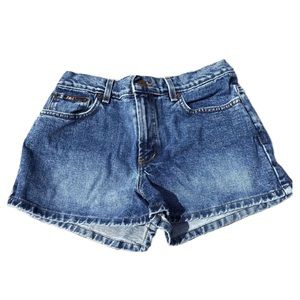 LEI Life Junior SZ7 100% Medium Wash Denim shorts